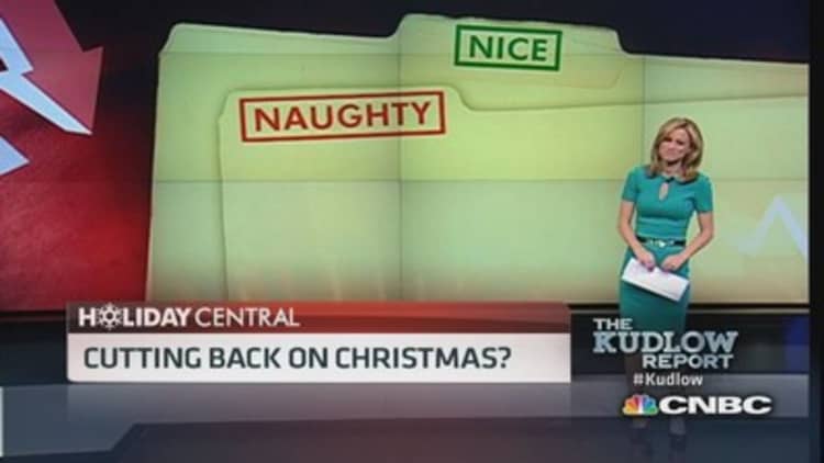 Cutting back on Christmas? Holiday 'naughty' list