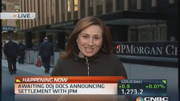  Awaiting DOJ documents announcing JPM deal