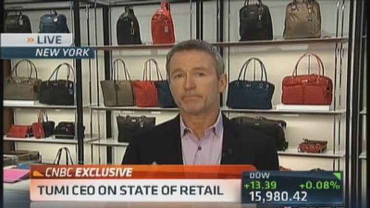 Tumi CEO: Consumers range between luxury & average
