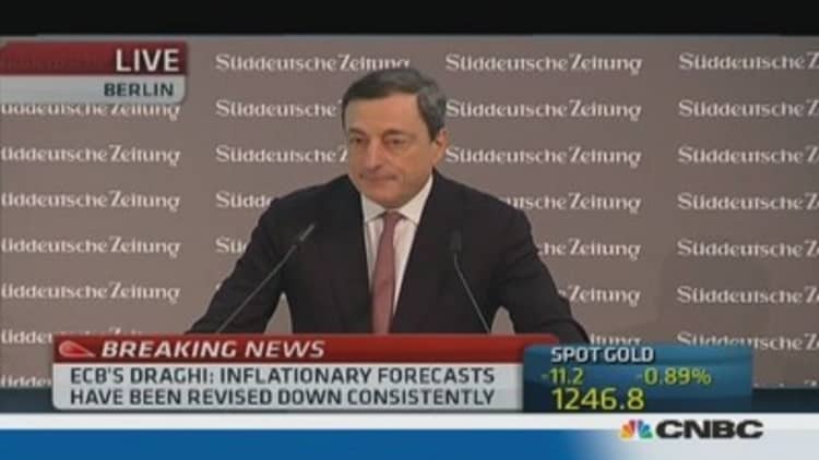 Nothing new on negative rates: Draghi