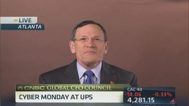 UPS CFO: Expect almost 32 million packages today