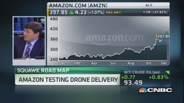 Amazon testing drone delivery