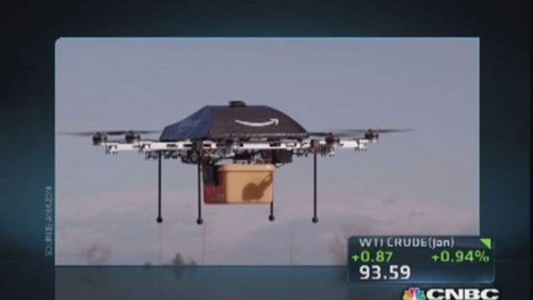 Amazon testing delivery by drones