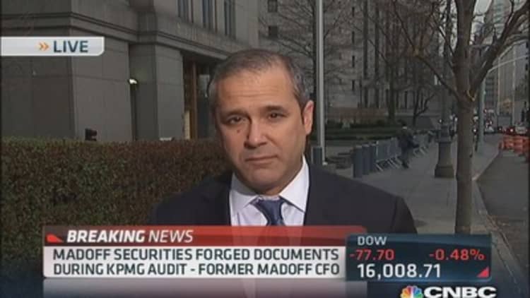 Fmr. CFO: Madoff Securities forged documents during audit