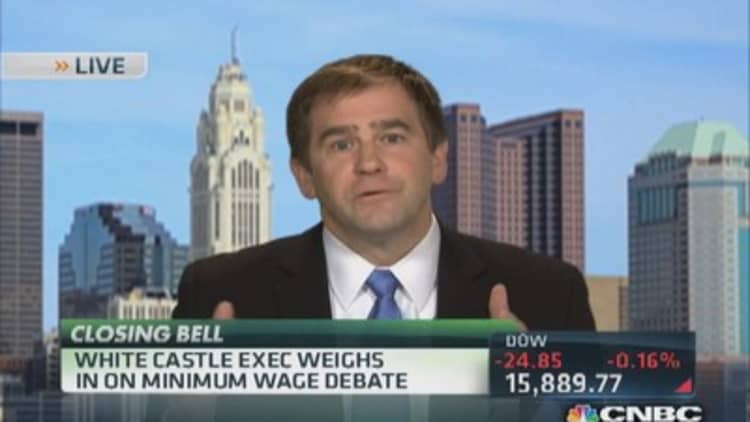 White Castle exec on minimum wage debate
