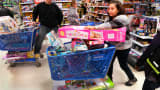 Shoppers at a Toys R Us store in Arapahoe County, Colorado.