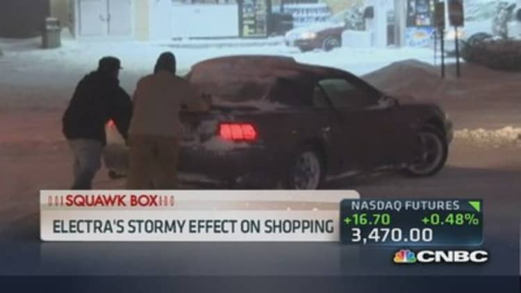Winter weather hits retailers 
