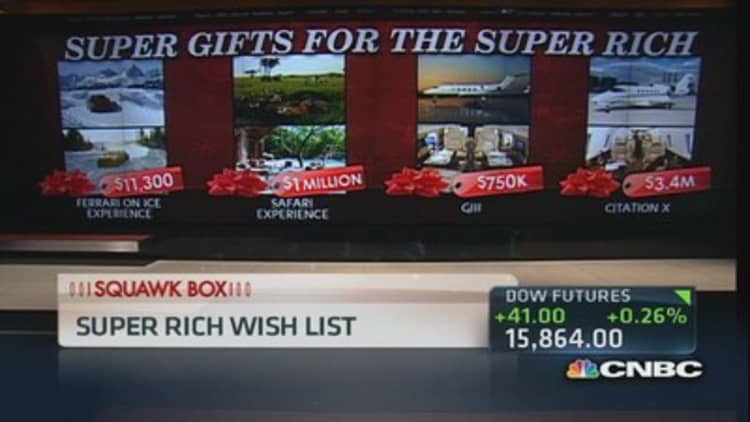 Here's what the super-rich want for Christmas