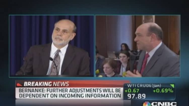 Bernanke: Will remain data-dependent 
