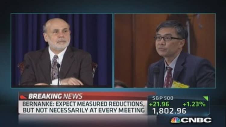 Bernanke: Quantitatively, ending benefits not economically large