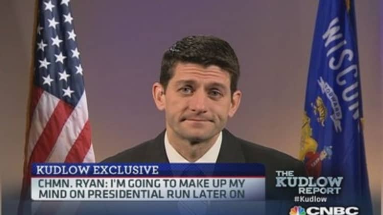 Chmn. Ryan: Want to focus on Obamacare and tax reform
