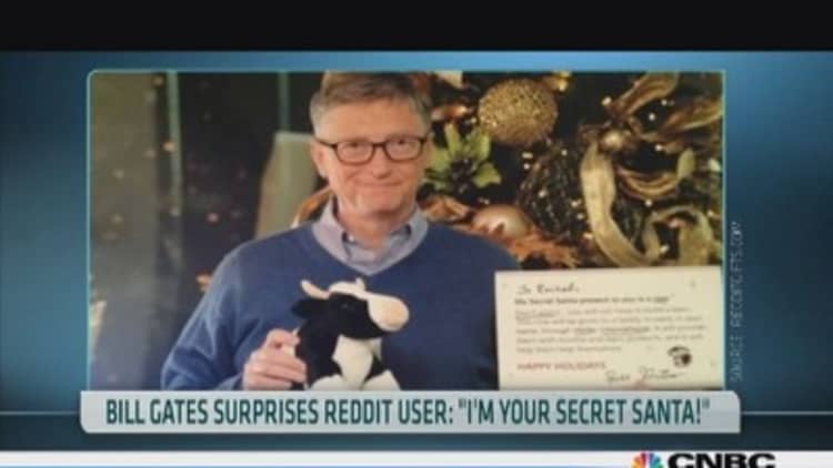 Gates: Tech billionaire, humanitarian—and Secret Santa