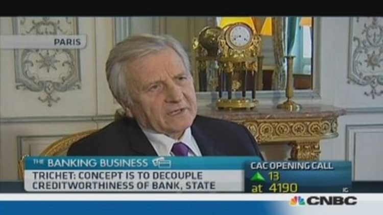 Banking union is 'work in progress': Trichet