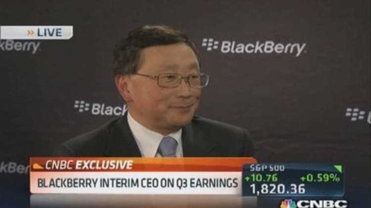 BlackBerry CEO Chen: We have very high quality devices
