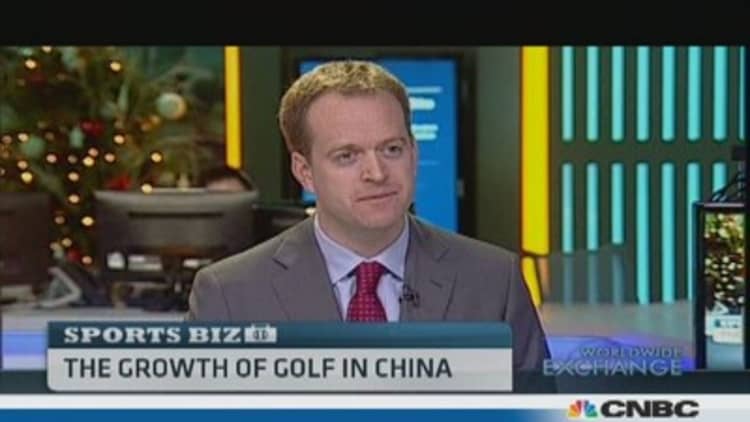 The growth of golf in China