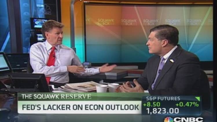 Fed has no interest in stopping bitcoin: Lacker