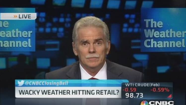 Wacky weather impacts retail