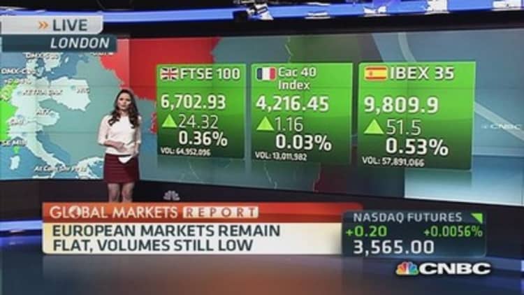 Global markets update: Europe remains flat