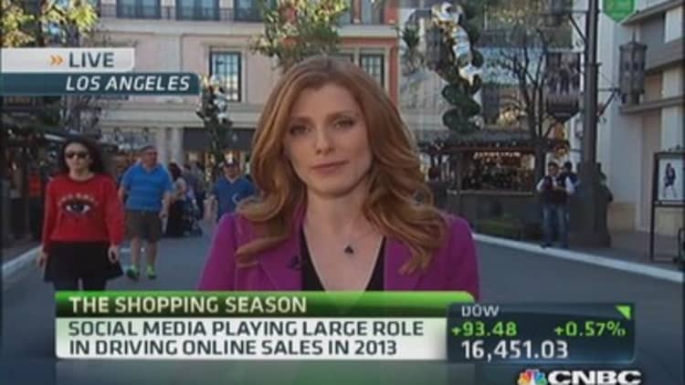 Online sales projected to grow 15 percent vs. 2012