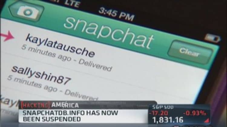 Hackers prove need for Snapchat security