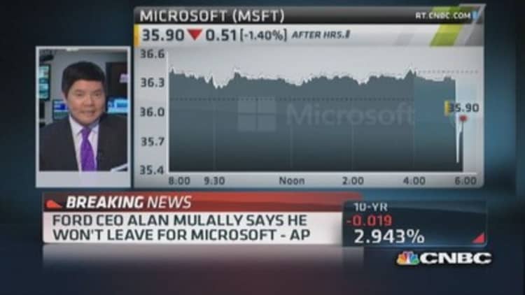 Mulally: I won't leave for Microsoft