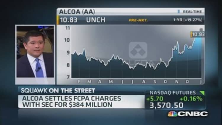 Alcoa pays $384 million to settle bribery charges