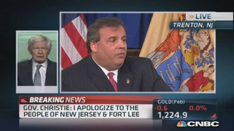 GOP official praises Christie's response to scandal