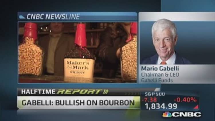 Gabelli: Belly up to bourbon