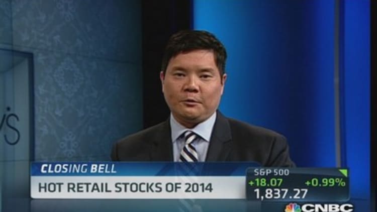 Hot retail stocks of 2014