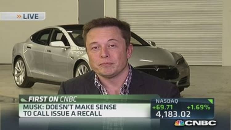 Tesla CEO: Don't need to bring your Model S in