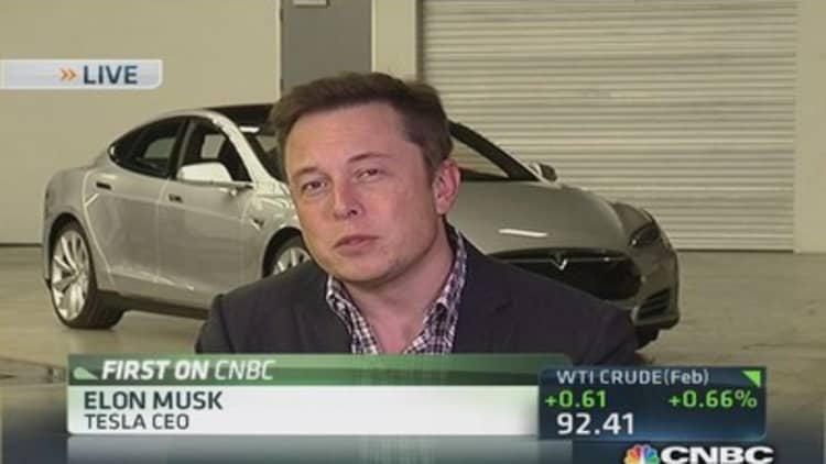 Tesla CEO: Very optimistic for 2014