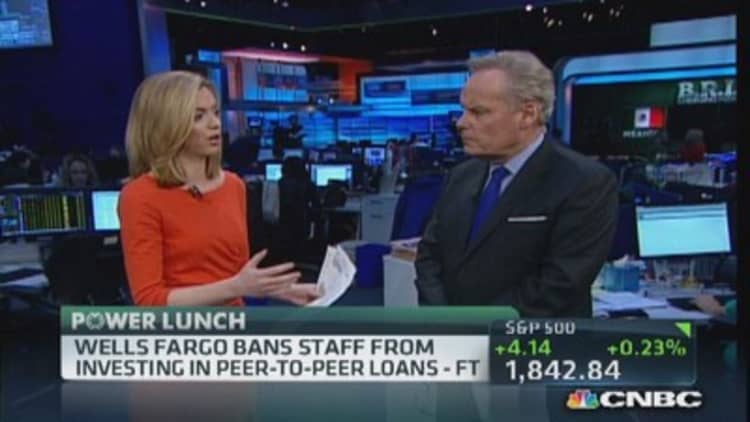 Wells Fargo bans peer-to-peer loans