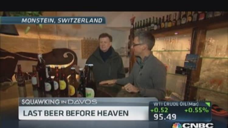 CNBC's Joe Kernen shares his 'peak' beer experience at Davos
