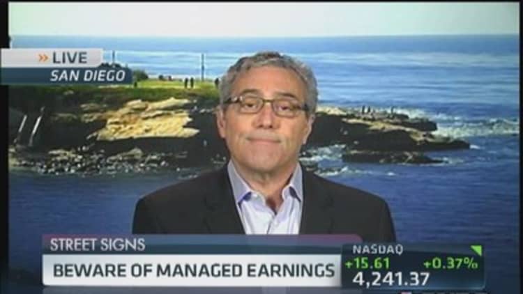 Beware managed earnings: Greenberg
