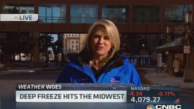 Deep freeze hits Midwest