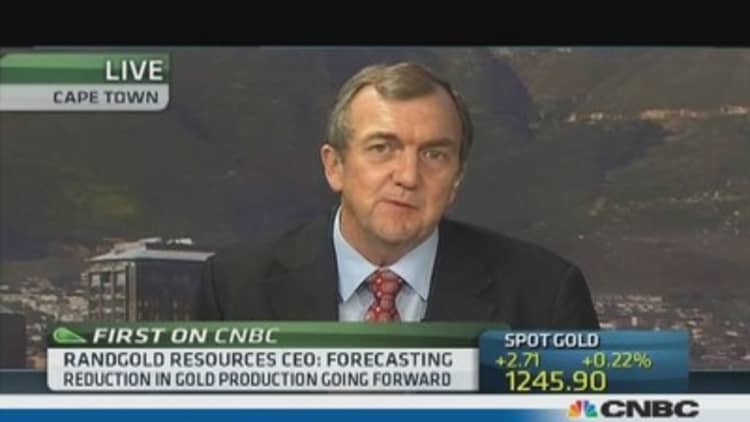Reduction in gold production ahead: Randgold CEO