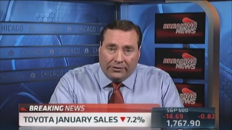 Toyota January sales drop 7.2%