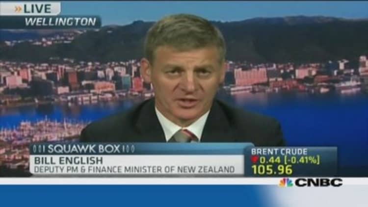 New Zealand Fin Min: Need to sustain high growth