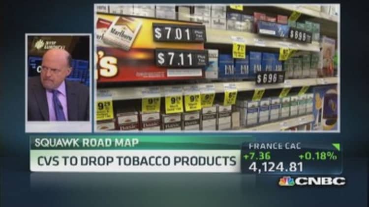 Cramer: Nobody walks out of a drugstore because it sells tobacco 