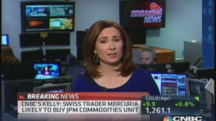 Mercuria likely to buy JPM commodities unit