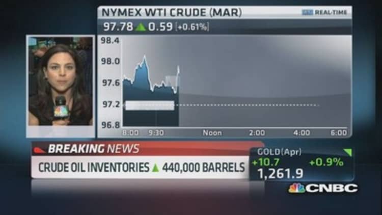 Big drop in crude inventories