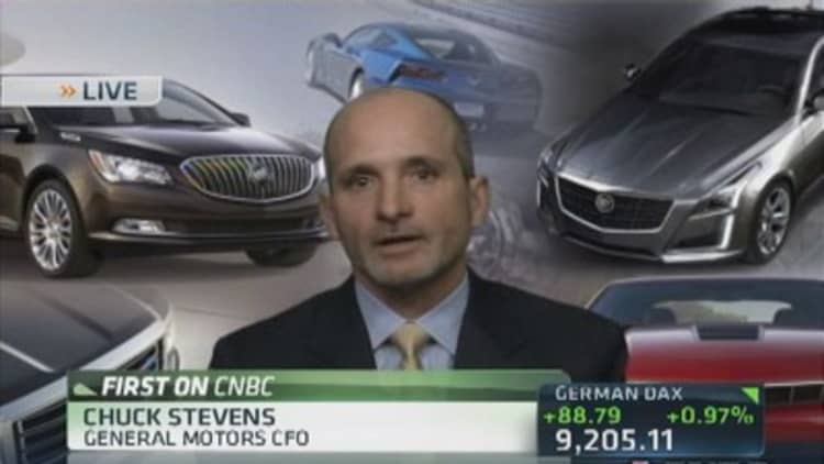 GM's CFO : Restructuring costs caused earnings miss