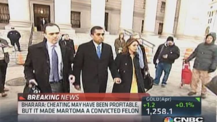 Mathew Martoma leaving courthouse
