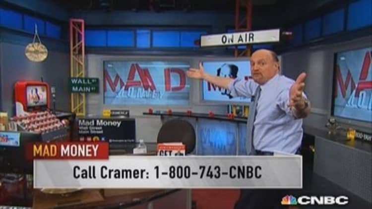 Market wants growth: Cramer