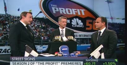 CNBC's 'The Profit' hits the race track