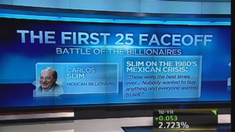 CNBC 25 faceoff: Battle of the billionaires
