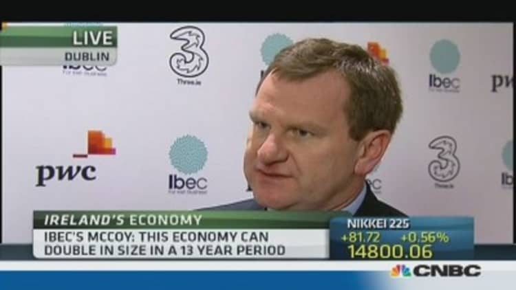 Irish economy to double in size in 30 years? 