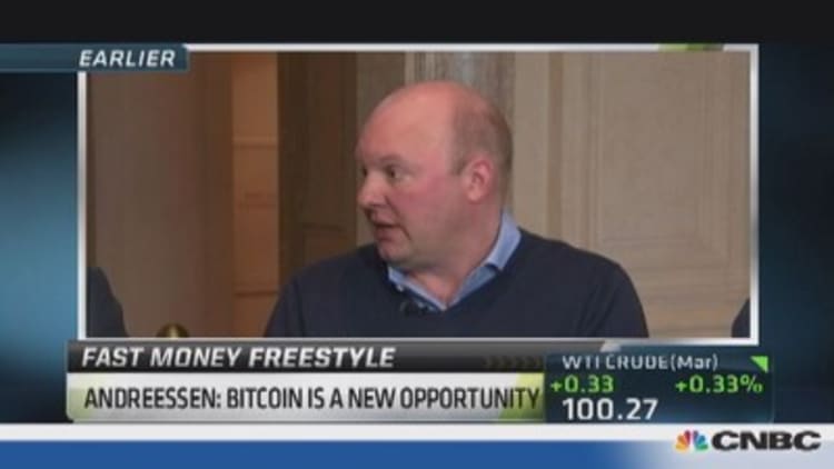Marc Andreessen sings Bitcoin's praises