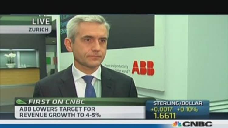 ABB cuts revenue guidance: CEO