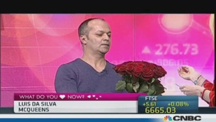 Red roses blooming on Valentine's Day at CNBC